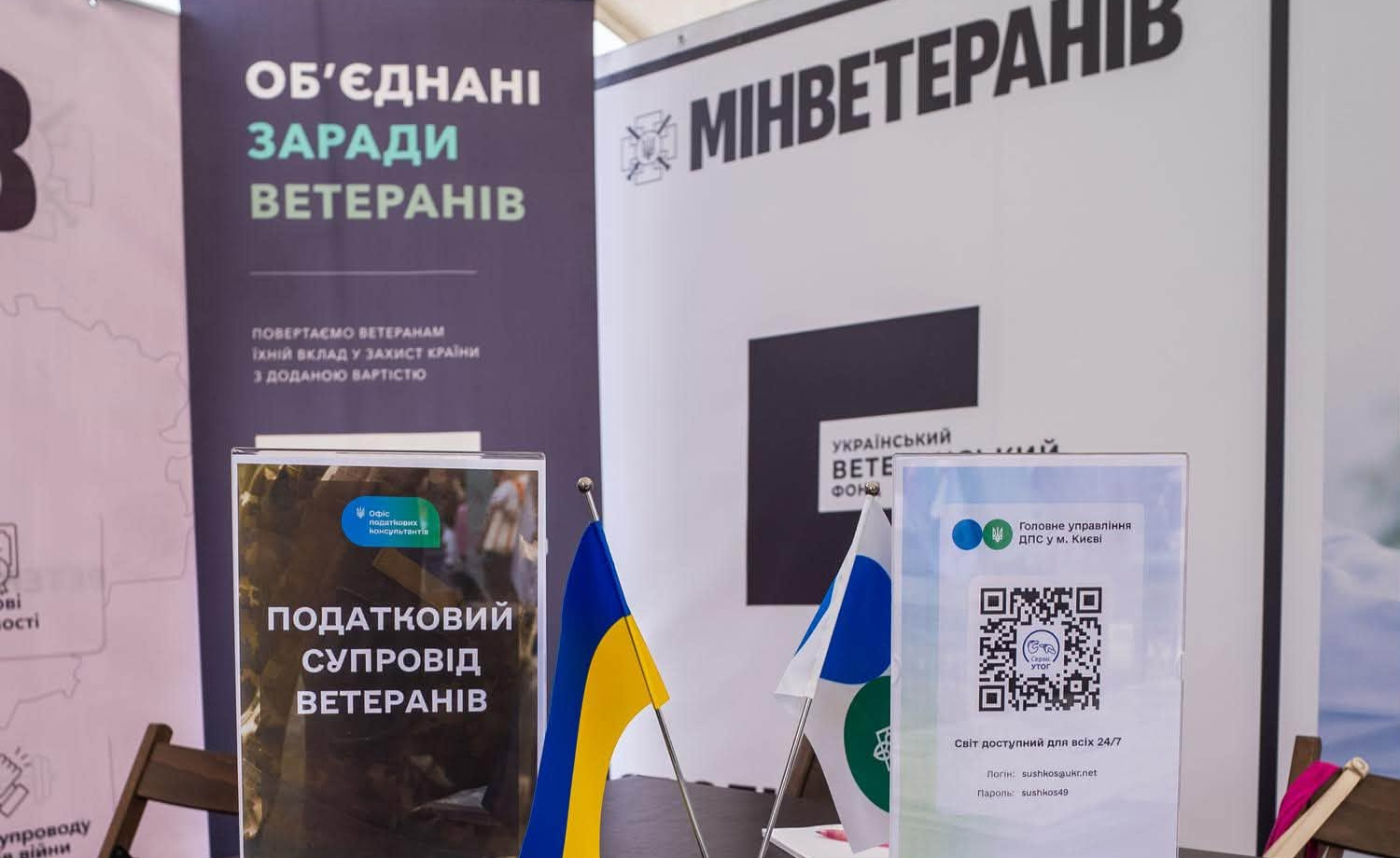 Фотографія бавнери зх написами Мінветеранів